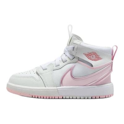 Air 1 Mid RM EasyOn PS Białe Różowe Piankowe Dziecięce Sneakersy Ognista Czerwień FQ1282-101