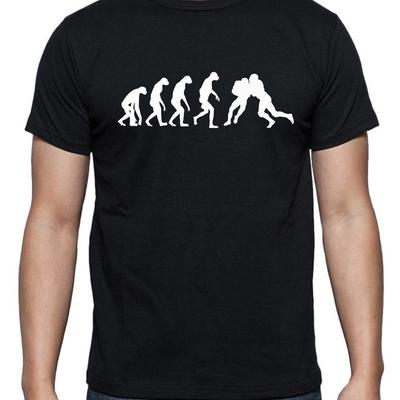 T-shirty uniseksowe Evolution Of American Footballer Tee Scrum Team Player