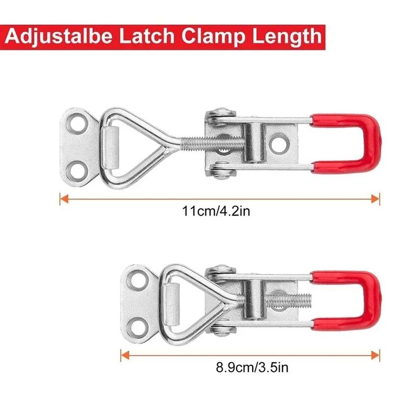 ZEXEF GH-4001 Morsetto a Leva Metallo Acciaio Inossidabile Tipo Bullone per Porta Attrezzo di Fissaggio Rapido per Porte Elettrodomestici Attrezzi a Mano
