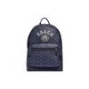 West 32 Classic Monogram Print Zipper Backpack Men Backpack Denim-Blue Chalk-White CB909-QBOIZ