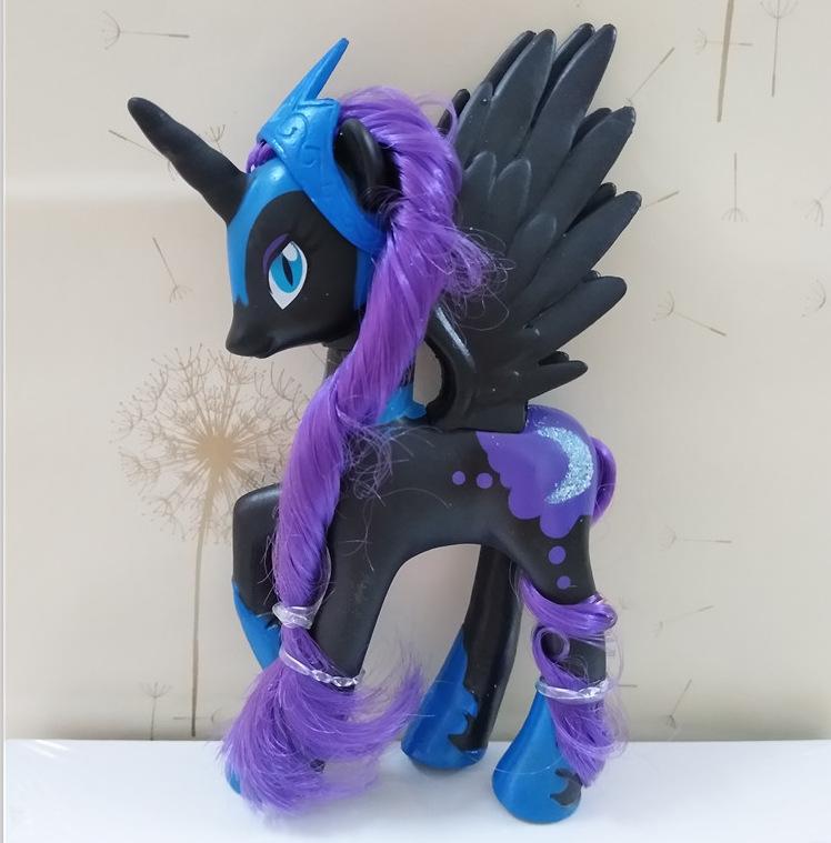 14cm Regenbogen Poney Cartoon Einhorn Modell Ornamente Spielzeug Anime Figur Puppe Mini Pferde Dekoration entworfen für Mädchen Geburtstagsgeschenke