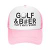 Custom Funny Golf And Beer Quotes Trucker Hat Women Unisex Adjustable Adult Baseball Cap Summer Dad Hat