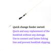 20Pcs Quick-Change Feeder Swivels For Carp Fishing - Fishing Tackle Connector With Swivel Snaps Fishing Accessories For Method
