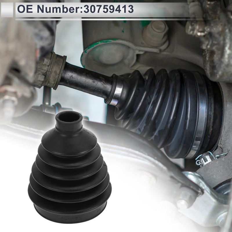 X Autohaux No.30759413 Outer CV Joint Boot Kit with Clamps for Volvo S60 2011-2016 for Volvo S80 2007-2015 for Volvo V70 2008