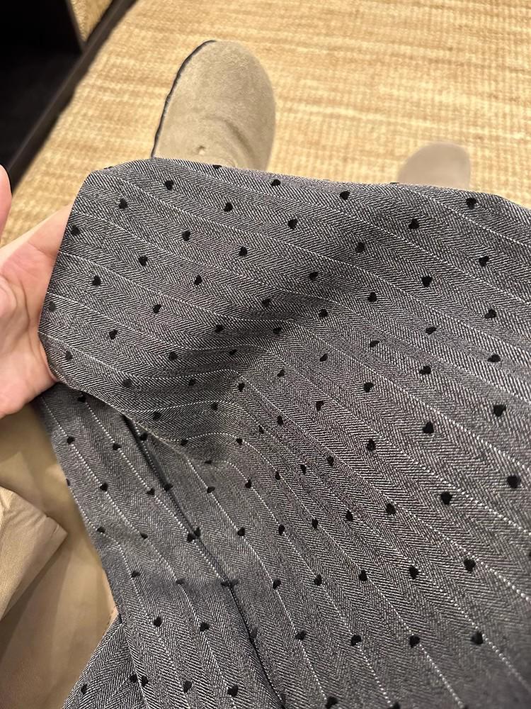 Women's Summer 2025 Khaki Polka Dot Wide-Leg Trousers