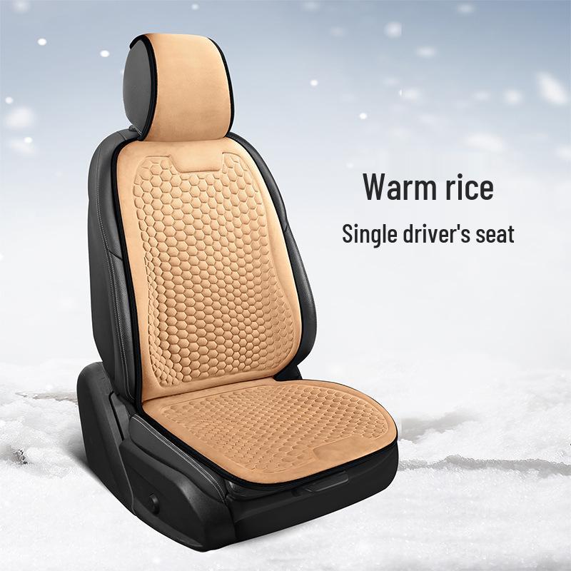 Plush Winter Car Seat Cushion – Universal Warm Cover for Sedans, Office, and Home Use.