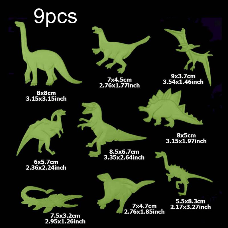 Luminous Wall Stickers Plastic Dinosaur Star Pattern Student Dorm Household DIY Decoration for Kid Bedroom Living Room Decor TMZ