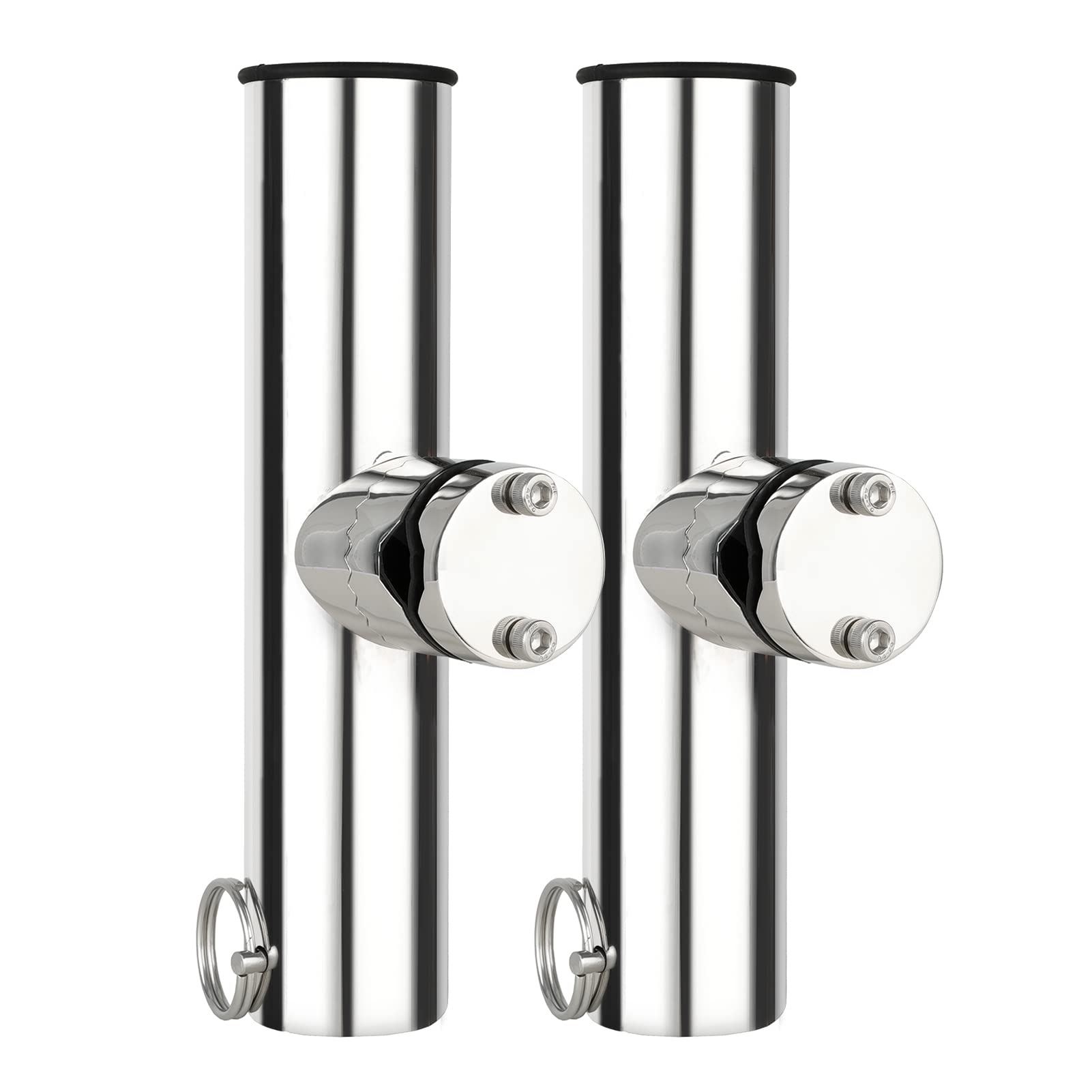 

AMYSPORTS Glamp Stainless Steel Boat Rod Holder, Fishing Pipe, Boat Rod Holder, Fishing Rod Holder, Trolling Rod Holder, 2 Rails