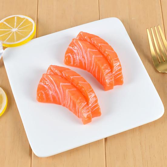 Delicate Fine Workmanship Imagination Cultivation Portable Mini Pretend Play Salmon Simulation Sushi Cosplay Toy Food Model