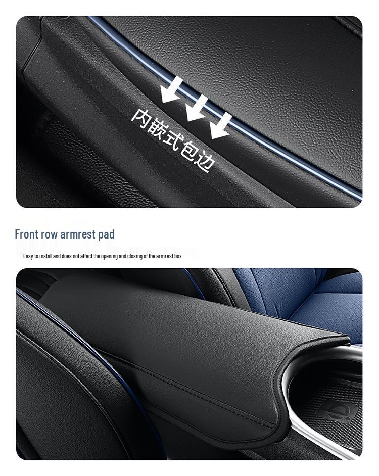 BYD Dolphin Perforated Leather Car Seat Cushion - All-Season Full Surround for Electric Cars