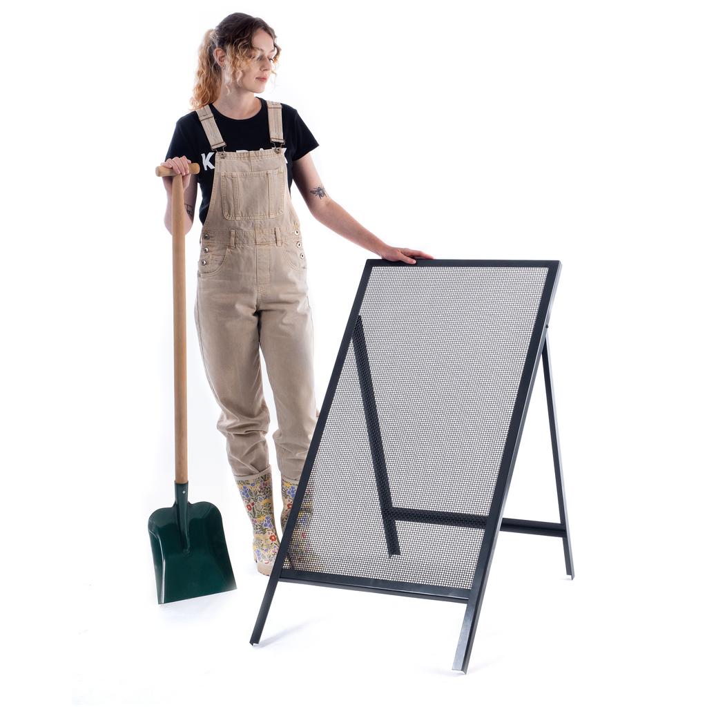 KADAX Sito Budowlane Do Piachu Piasku Ziemi murarskie 120x60cm Żwiru Oczko 4mm