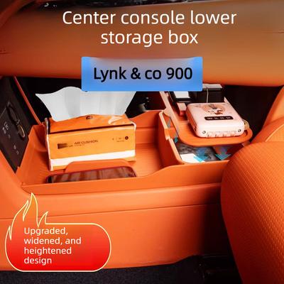 Suitable for Lynk&Co 900 2025 Dedicated Central Control Lower Storage Box Storage Box Car Supplies Modification Accessories