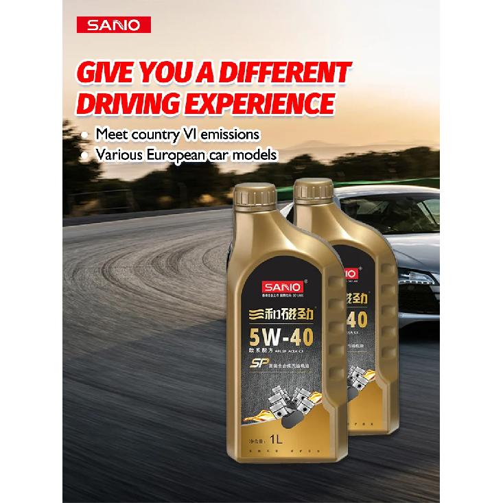SANVO 5w40 Gasoline Full Synthetic Engine Oil SP C3 1L for BMW, Benz, Volvo Models