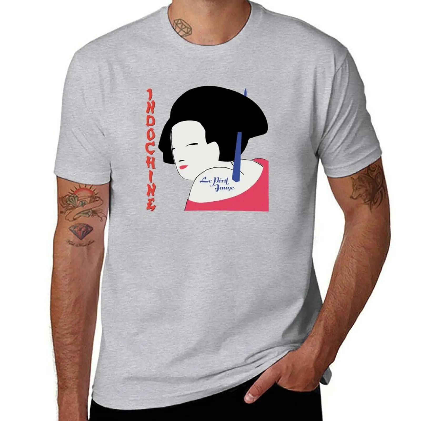 

Le Peril Jaune TShirt summer tops vintage clothes new edition boys whites heavy weight t shirts for men S