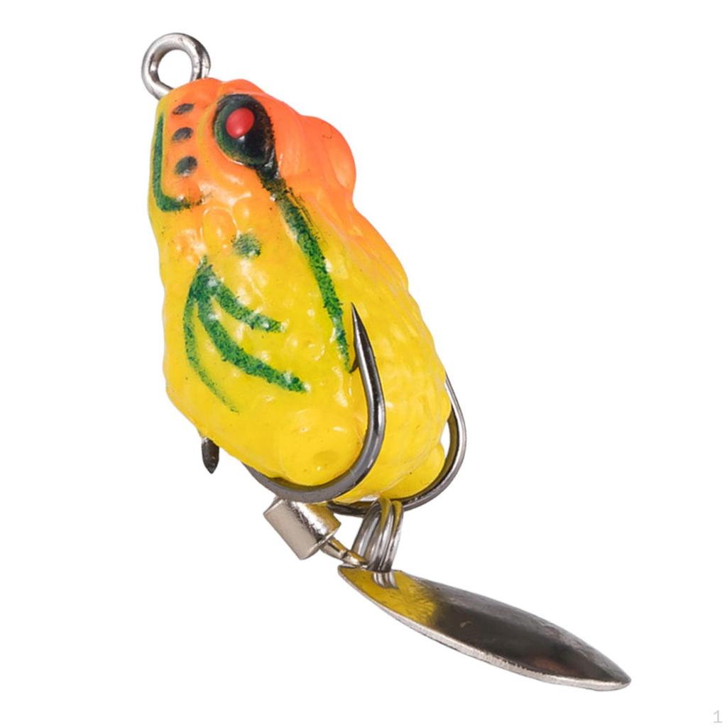 Angel-Wobbler Topwater Silikon Barschköder Lebensechte Frosch auf dem Wasser Schwimmend