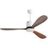 European Minimalist 52-inch Variable Frequency Ceiling Fan Light for Living Room & Dining Area