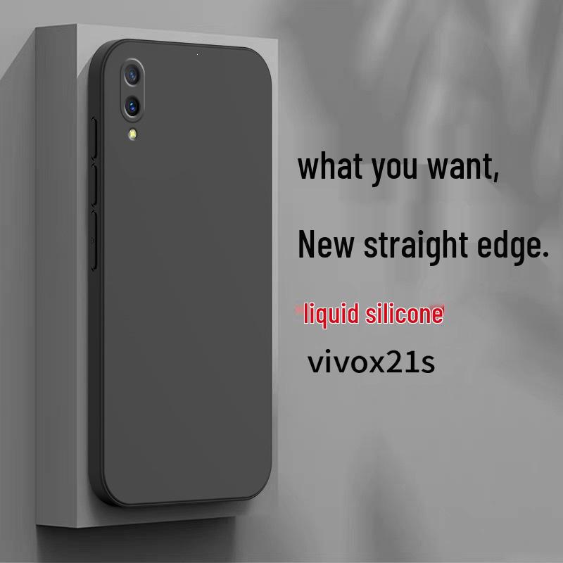 Vivo X21S Phone Case, Vivo V1814A Cover, New Liquid Case with Front Fingerprint Compatibility