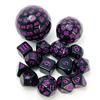 Set di Dadi Poliedrici, Set di Dadi per Giochi Acrilici 15 Pezzi D4-D100 con Sacchetto per Gioco di Ruolo DND