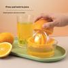 Manual Citrus Juicer Small Portable Hand Squeezer with Built-in Measuring Cup for Dorm Office Home Orange Juicing