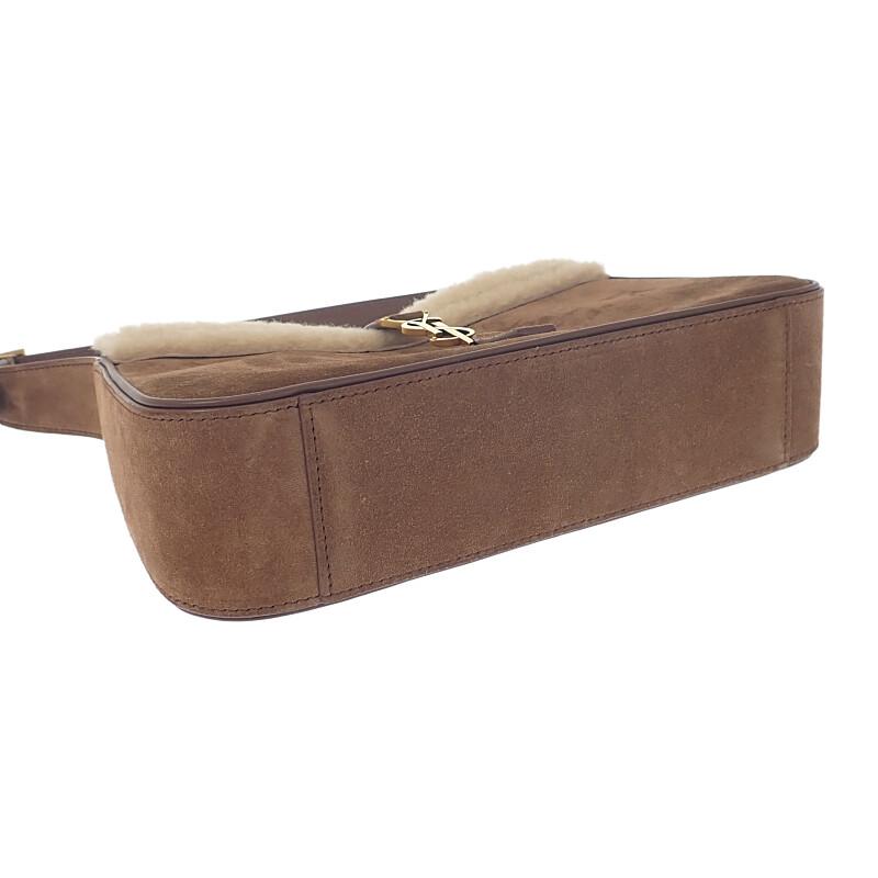 Saint Laurent 65722811ZLW Shoulder Bag Brown Suede/Bore Women