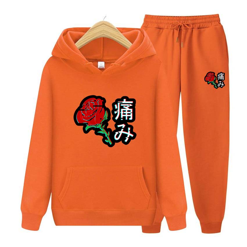 Pánské teplákové soupravy Květinový potisk Mikina Mikina s dlouhým rukávem Mikina na jogging Kalhoty Patchwork Fitness Run Suit Oblečení