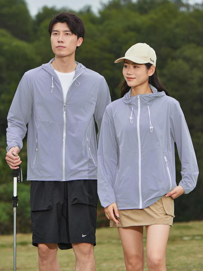 Summer UV-Protective Lightweight Hooded Cycling Jacket for Men & Women