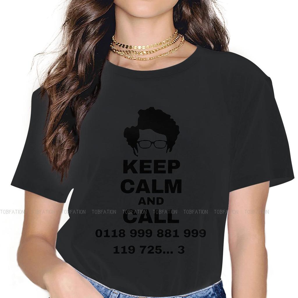 The It Crowd British Sitcom Roy Moss Crewneck Tshirts Keep Calm And Call Print 4xl 5xl Girl T Shirt New Trend Clothing