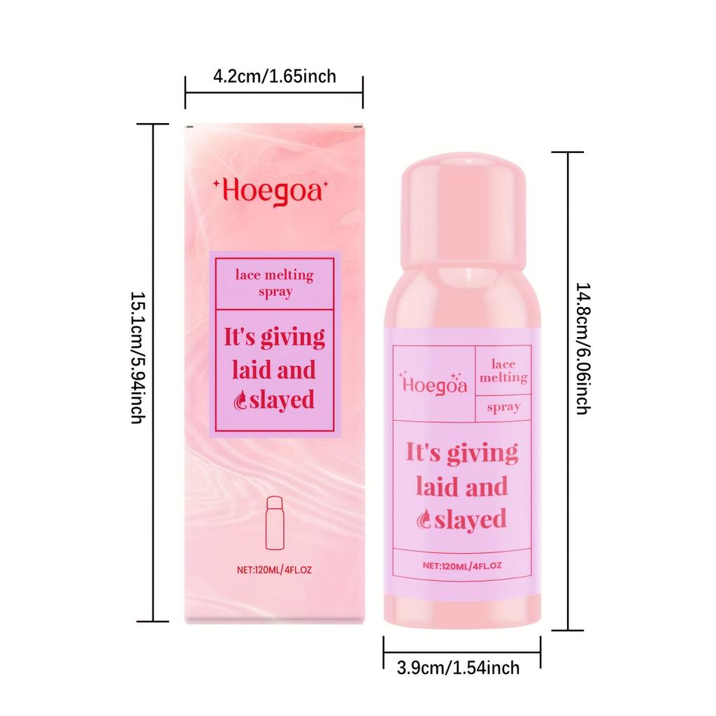 Hoegoa 120ml Peruklimspray, Perukspetsformning Osynlig passform, Lätt och uppfriskande vårdande spray F - Starkt fästande limspray