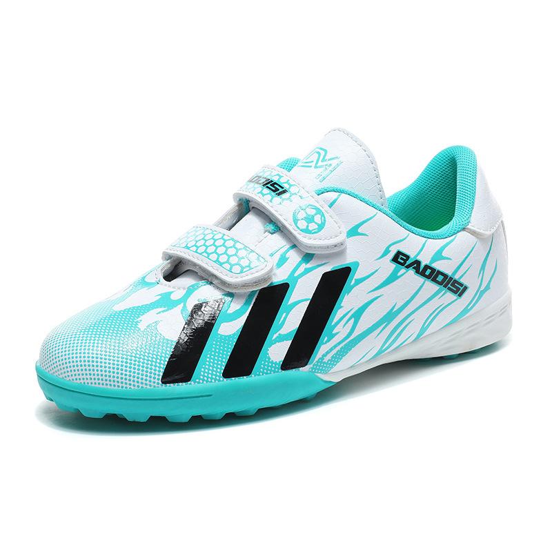 Cross-border boys and girls football shoes Velcro broken nails competition training youth indoor and outdoor sports shoes