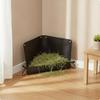 Hay Feeder with Raised Walls Waterproof Mat Wipe Clean Holder for