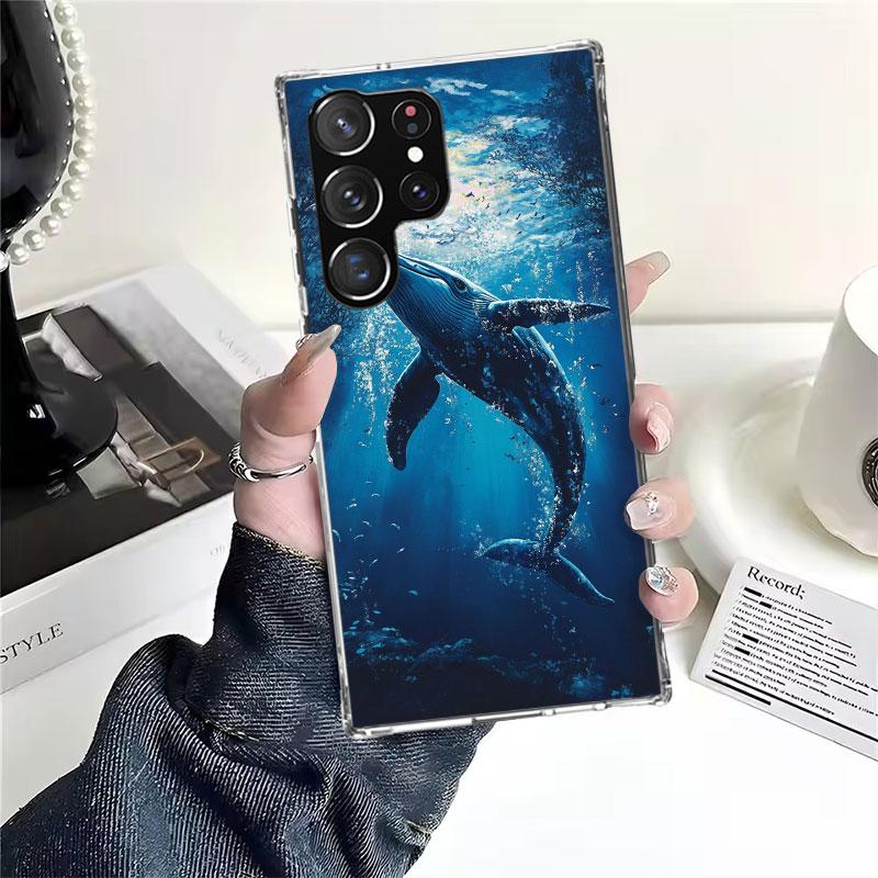 Humpback Whale Sea Giant For Samsung Galaxy Note 20 Ultra 9 8 10 Pro Phone Case S10E S10 Lite S9 Plus S8 + S7 Edge A6 A7 A8 J4 J