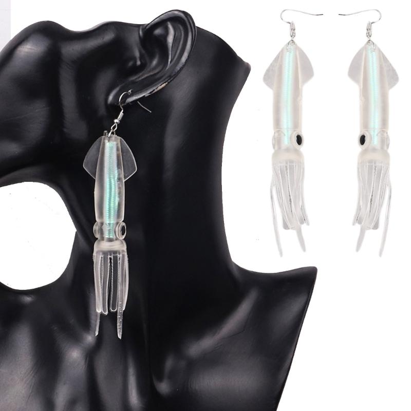 Simulation Squid Dangle Earrings Fashion Squid Earrings Simple Earrings Ear Jewelry Drop Earring ABS Texture