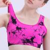 Seamless Tie-Dye Yoga Sports Bra with Stylish Back Design