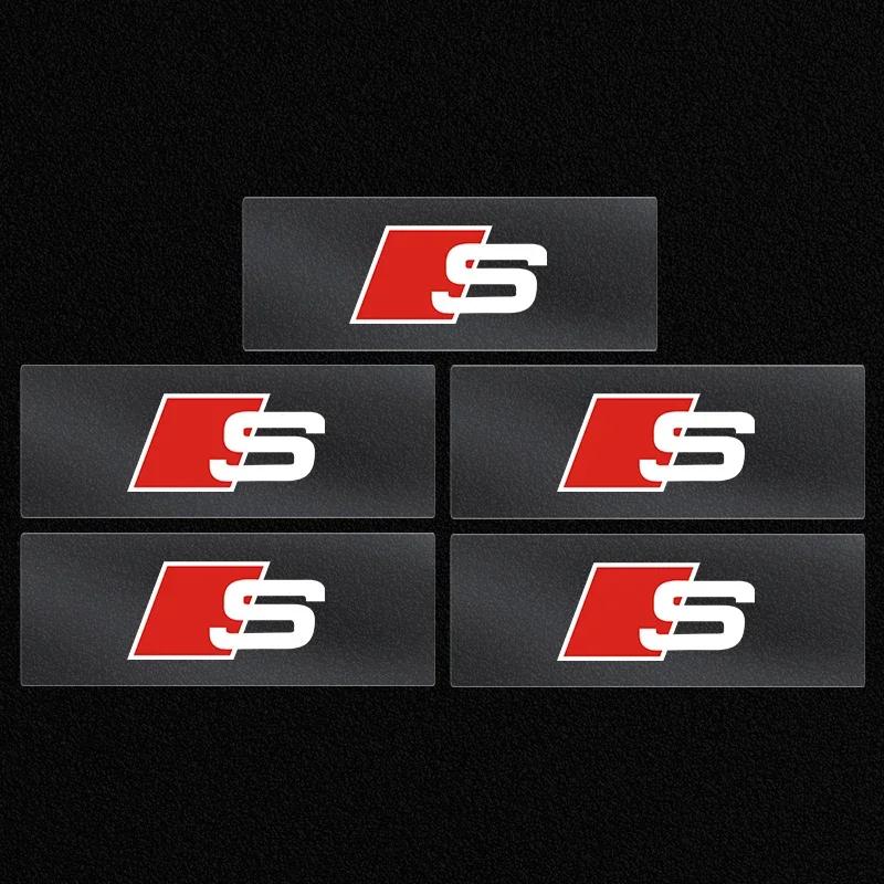 Adesivi Decalcomanie Emblema Distintivo Volante Auto Styling Auto Per Audi A8 A5 A6 C5 C6 C7 A7 A3 A4 B5 B6 B7 B8 B9 D3 Q3 Q5 Q7 TT