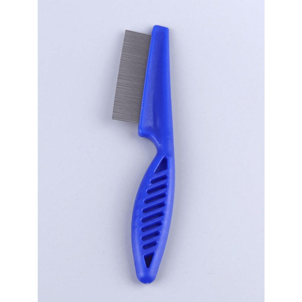 1pc 2-In-1 Pet Hair & Tear Stain Remover Brush - Stainless Steel Dog & Cat Flea Comb, Effectively Trims & Gently Removes Matted Fur And Fleas