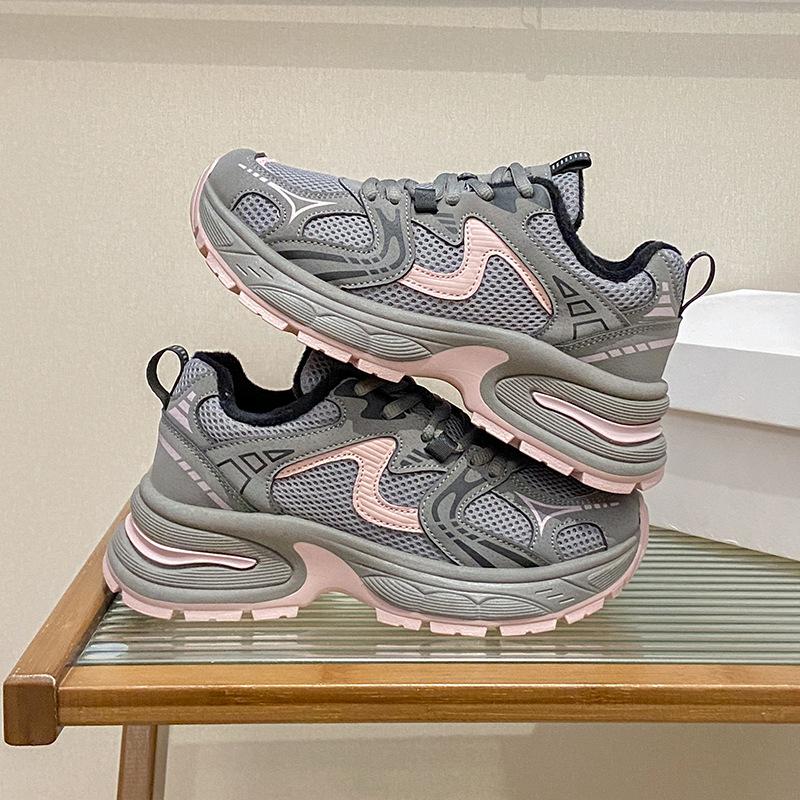 

Fleece dad shoes girl 2025 winter Korean version warm low-top sports shoes student cotton shoes ins trendy shoes TY001M 35