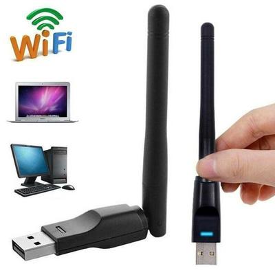 Bezdrátový USB Wifi Receiver PC Dongle LAN adaptér MT7601 150Mbps 802.11n/g/b Antény