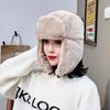 Chapeau d'hiver en peluche lapin pour femme