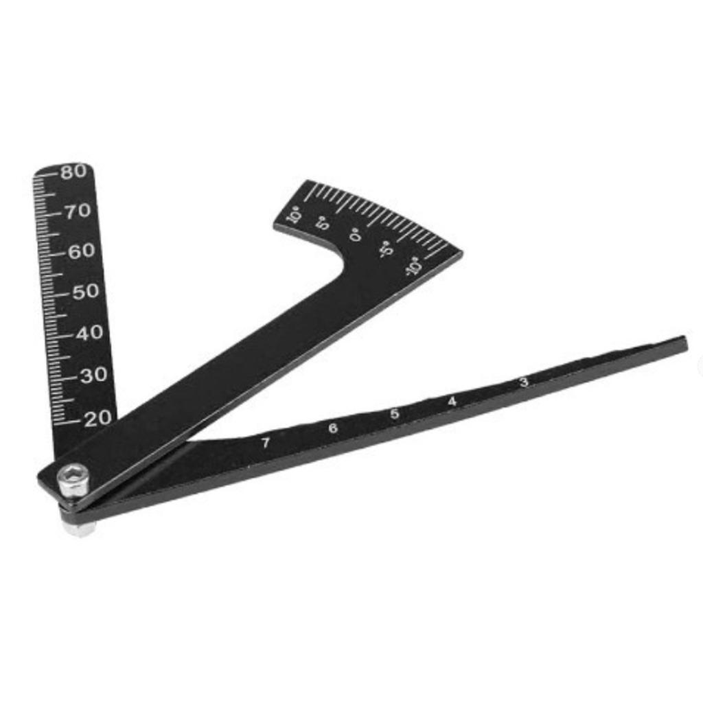 High Precision Remote Control Car Alignment Tool 3IN1 Adjusting Ruler For Chassis Height Wheel Rim Camber Adjustments