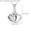 Chic Rhinestone Heart Pendant Necklace