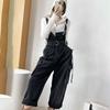 Workwear-style Wide-leg Denim Overalls Women Spring Autumn Design with Retro Halter Jumpsuit Female Shoulder Strap Jeans