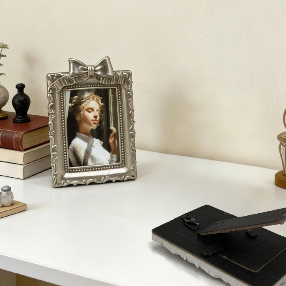Antike Bilderrahmen-Ornamente Harz-Foto-Display-Halter Barockstil-Bilderrahmen Wohnzimmer
