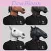 Bruin Paardenhoofdmasker Grappig Latex Kostuumaccessoire Voor Feesten En Festivals