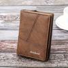 Vintage Wallet Sleek Men's Bifold Wallet Vintage-Inspired with Chain Detail