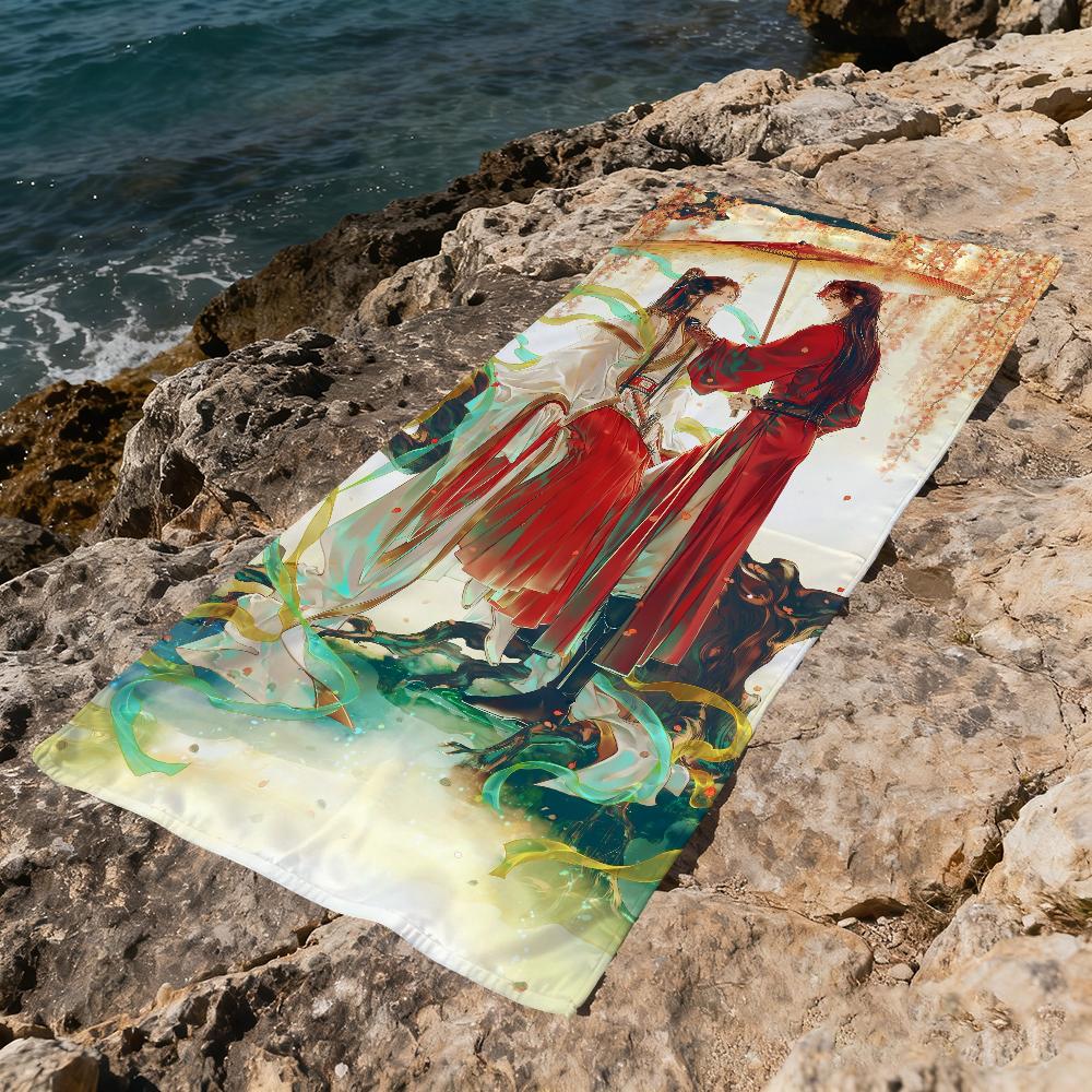T-tian G-guan Ci Fu anime Towel Beach Quick Dry Soft Pool Towels Gift for Travel Gym Shower Camping sports