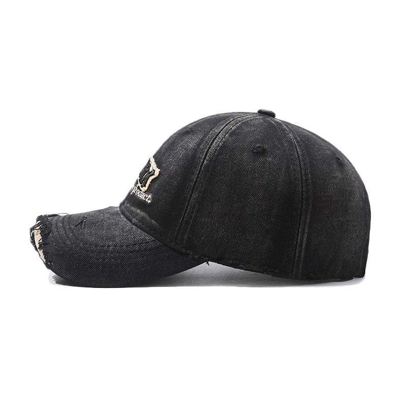 Vintage  Embroidered Letter Denim Baseball Cap For Men Women Spring Summer Cap Sun Hat