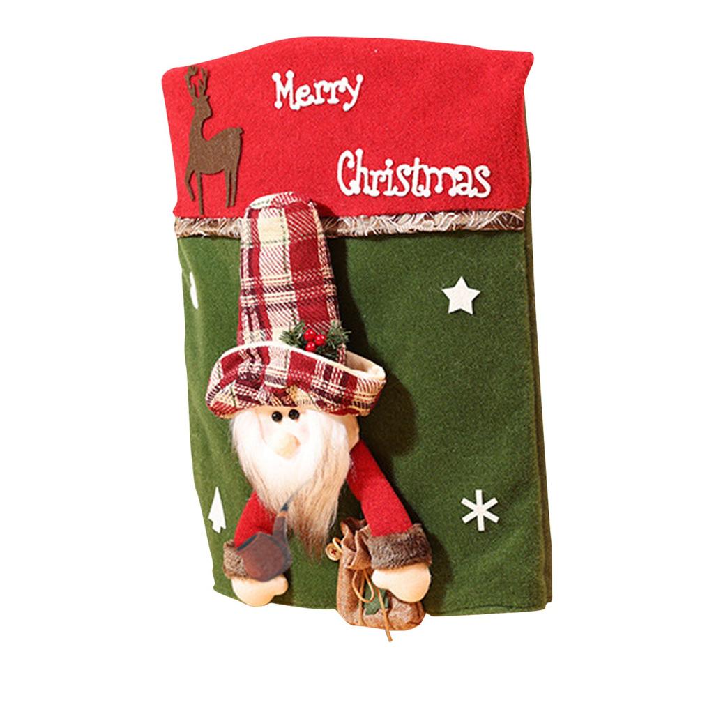 1PCS Christmas Chair Cover Red Santa Claus Dining Chair Cover for Home New Year 2025 Table Christmas Decoration Xmas Gift