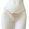 Hot Waist Accessories Shiny Rhinestones Sexy Love Long Chain Rhinestone Panties Body Chain Accessories Women