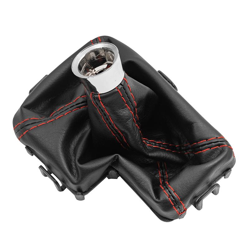 For Ford Mondeo MK4 S-MAX Kuga Galaxy MK1 BLK Automatic Leather Gear Shift Knob Lever Shifter Pen Gaiter Boot Cover