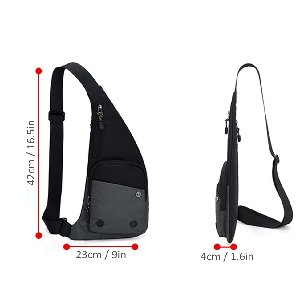 Torba na ramię dla mężczyzn i kobiet Lekka torba na ramię typu crossbody Plecak na ramię Torba na klatkę piersiową do jazdy na rowerze